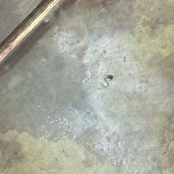 Vintage Mexican 925 Silver Round Brooch with Engraved Tropical Design - Picture 3 of 5